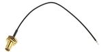 RS PRO Coaxkabel geconfectioneerd, 50 Ω, 150 mm, SMA/open uiteinde, zwart