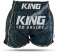 King Pro Boxing Storm 1 Muay Thai Shorts - noir/bleu foncé M
