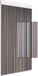 DEGOR Luxe rideau anti-mouches/rideau de porte Lamellen Tira gris-blanc 90 x 215