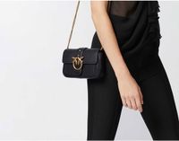 PINKO Schoudertas Love One Pocket C Beige - Smoke Grey - Antique Gold