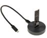 KALEA-INFORMATIQUE Aluminium Dock USB4 of Thunderbolt 40G voor M2 NGFF NVMe SSD met High Speed Kabel