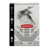 Derwent Schetsblok, A4 Staande Positie, Tekenen en Schrijven, 30 Vellen, Zuurvrij Papier, Ringband, Professionele Kwaliteit, 2300139