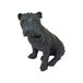 homea 5dej1232gr beeldje tekening buldog polyhars grijs 24,5 x 18 x 27,5 cm