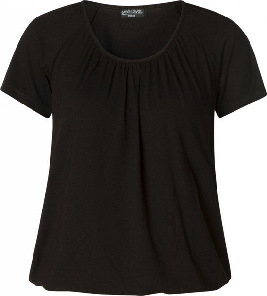 BASE LEVEL CURVY Yoni Jersey Shirt - Black - 10XL (60)