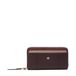 PIQUADRO - Grand Portefeuille Zippé en Cuir - Femme - Bordeaux et Rose