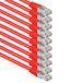 1aTTack.de 5m CAT6 LAN-netwerkkabel RJ45 1000 Mbit, 10 stuks - rood