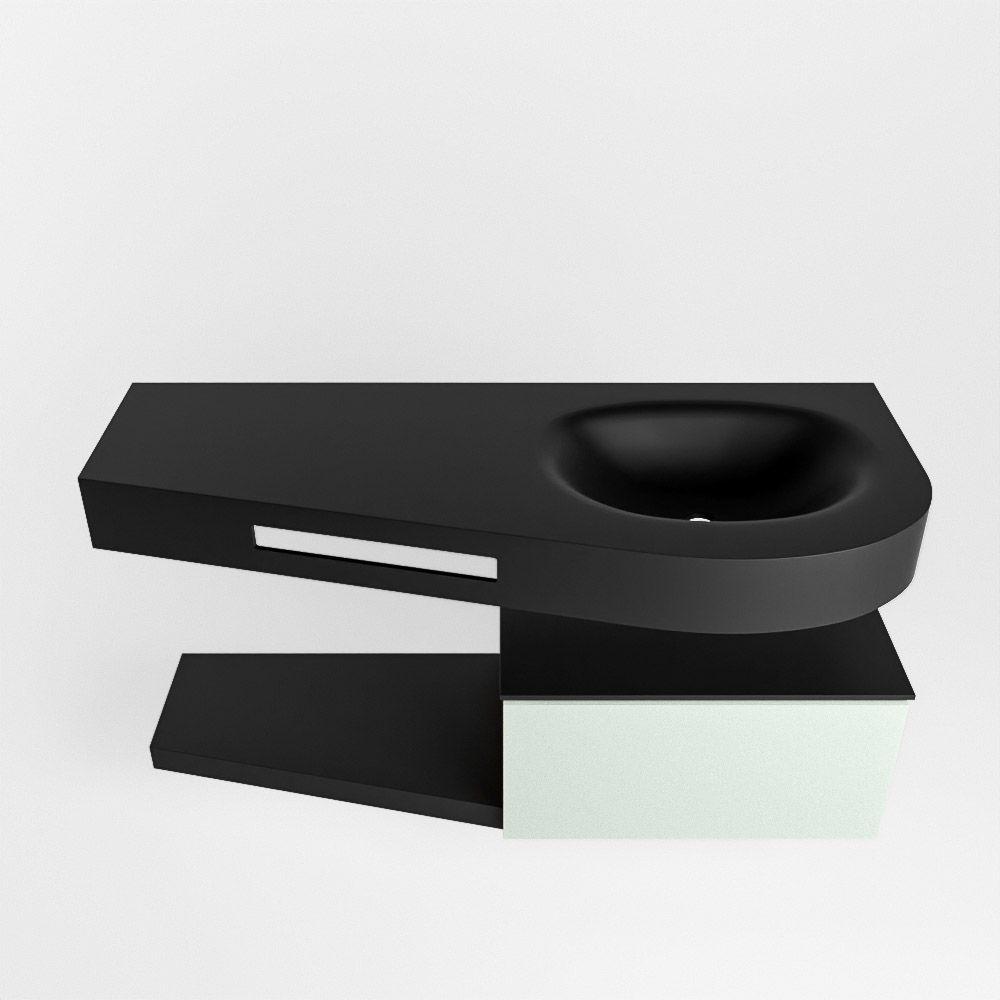 Mondiaz Riva Dulcet badkamermeubel rechts 120cm Urban Greey