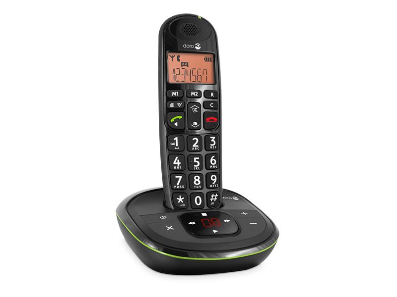 Doro PhoneEasy 105wr DECT telefoon - Zwart