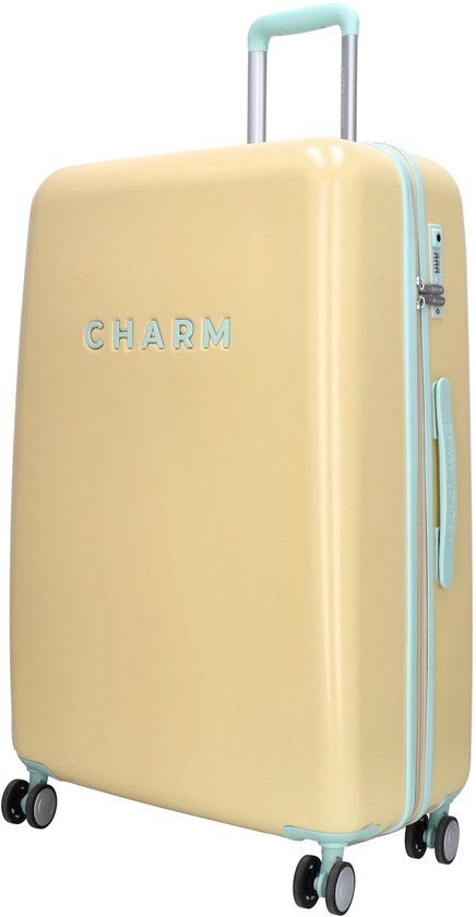 Charm London Capetown Koffer 28 Inch - L - Reizen - Travel - Hardcase - Zacht geel