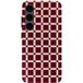 Selencia Vivid Backcover met MagSafe pour le Samsung Galaxy S24 - Check This Burgundy
