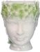 Bloempot Lady nature 14x12xH14,5cm vert