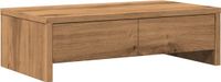 vidaXL - Monitorstandaard met lades - 50x27x15 cm - Hout - Artisanaal Eiken