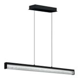 EGLO Cardito 1 Hanglamp - LED - 100 cm - Zwart - Kristallen - Dimbaar