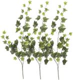Mica Decorations Hedera kunstplant takken - 3x - H63 cm - lichtgroen
