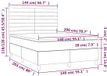 vidaXL Boxspring met matras fluweel donkergroen 140x200 cm