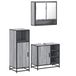 vidaXL meuble de salle de bain 3 pièces gris chêne Sonoma 65x33x60 cm