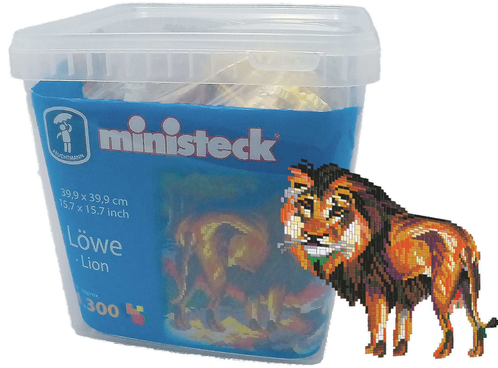 ministeck Lion - XXL Emmer - 4300 stuks - Meerkleurig