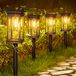 Éclairage de panneau solaire, set de 6, lumière blanc chaud, étanche, adapté pour jardin et terrasse