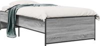 vidaXL Bedframe Grijs Sonoma 80 x 200 cm Bewerkt hout