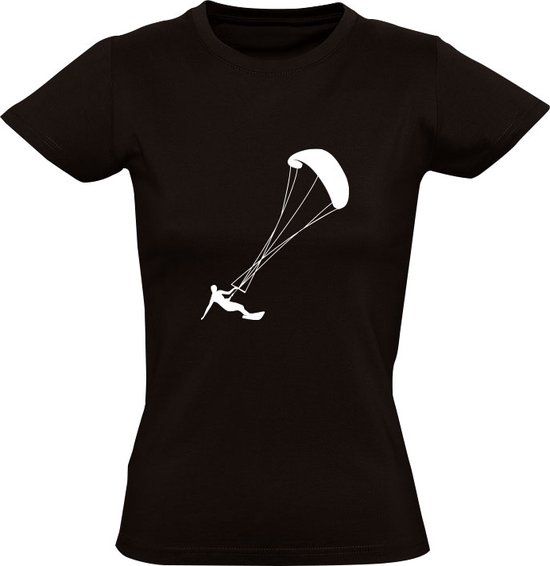 Sol's Kitesurfen Dames T-shirt - Zwart - 3XL