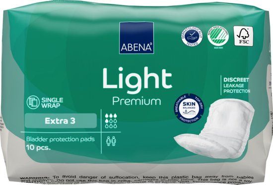 ABENA Light Premium Extra Incontinentie Inlegverband - Extra - 10 stuks