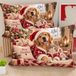 PETTI Artigiani Italiani 2 kerstkussenslopen Xmas Friends 50 x 80 cm