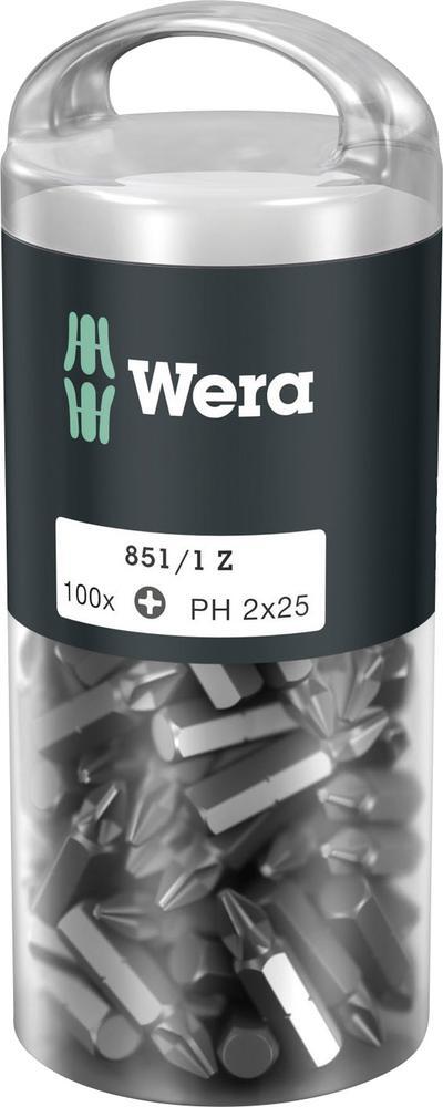 Wera Bit 1/4 inch DIN 3126 E 6 3 PH2x25mm Pak van 100