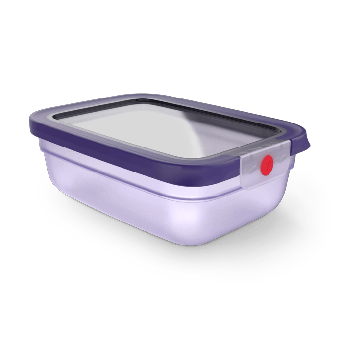 TEFAL oneClick N1210910 vershoudbakje rechthoekig paars (1,2L)