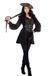 Wilbers Piratenpak Dames Zwart Luxe - Maat 40