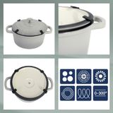 Kela Calido Braadpan Fonte Zwart 3,2 L 28 cm