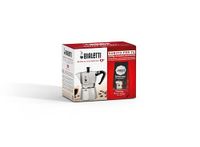 Bialetti Mokka Express koffiezetapparaat voor 6 kopjes, plus 250 g, perfect Moka Classic Bialetti, niet voor inductie, 6 kopjes (250 ml), aluminium