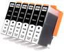 HP 6 x cartouches d'encre, noir, type 364XL, compatible avec HP 364