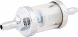 Dragon-Tools Universeel brandstoffilter - glas en aluminium - Ø 25 mm - 85 mm lengte
