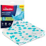 Vileda Doek Universeel Pro Clean Universal - 4 x 4 stuks - Voordeelverpakking