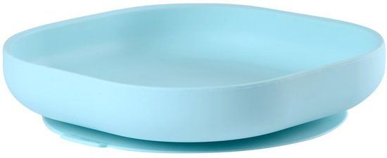 Béaba Siliconen Bordje met Zuignap – Blauw