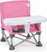 BRIGHT STARS Pop 'N Sit siège de voyage pour enfants, rose, pliable, portable, facile à nettoyer, sac de transport inclus