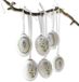 LOBERON Paasei set van 6 Fierolla wit/blauw