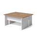 Vicco Salontafel set Duvo, Goudkleurig Eiken/Wit, 135 x 50 cm Set van 2