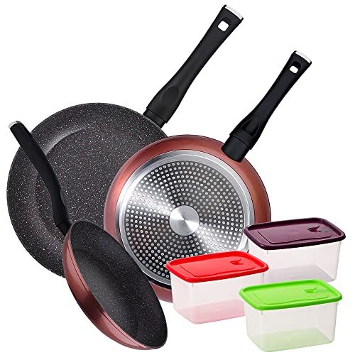 San Ignacio Pannenset - 3 pannen (Ø 20/24/28 cm) + 3 kunststof items