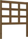 vidaXL Hoofdbord - 80,5x4x100 cm - Massief Grenenhout - Honingbruin