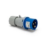 CEE 3-polige aardingsstekker voor buitengebruik, CEE-stekker 230V/16A, schroefverbinding, geschikt voor buitengebruik, kamperen, camperen, bouwplaatsen, IP44, 16A