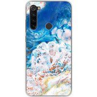 1001 coques Xiaomi Redmi Note 8T Marbre ocean bedrukt siliconen hoesje