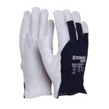 DONAU SAFETY Werkhandschoenen | Wit/Marineblauw | Maat 8/M | 1 Paar