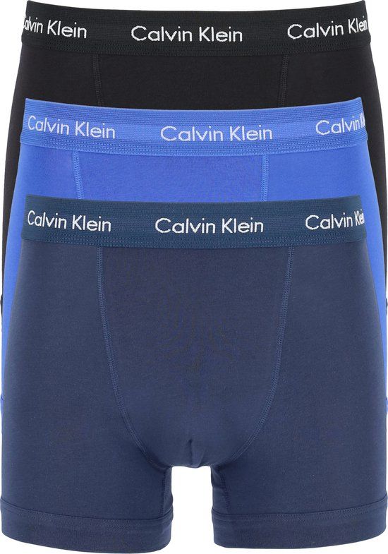 Calvin Klein Boxershorts 3-Pack - Men - Blue/Black/Navy - Size XL