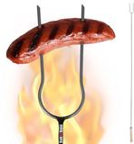 KOTARBAU® Grillspiesen, Staal, 130 cm, Spiesen met Houten Handvat