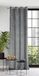 Eurofirany Fluwelen gordijn met inslagringen, balkondeur, patroon fluwelen look, 1 st. golvend patroon, effen, wollig, woonkamer, slaapkamer, lounge, 140 x 250 cm, 3D-structuur, staal
