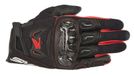 Alpinestars Gants Honda SMX-2 Air Carbon V2 Noir Rouge, Taille : XL