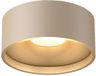 Artdelight Oran Plafondlamp Champagne Aluminium Rond 1 Lichtpunt Dimbaar IP54