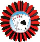 Merkloos Decoratie waaier casino kaarten 60 cm