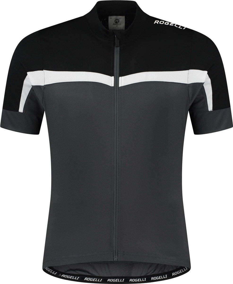 Rogelli Course Fietsshirt Heren Zwart - Maat 2XL